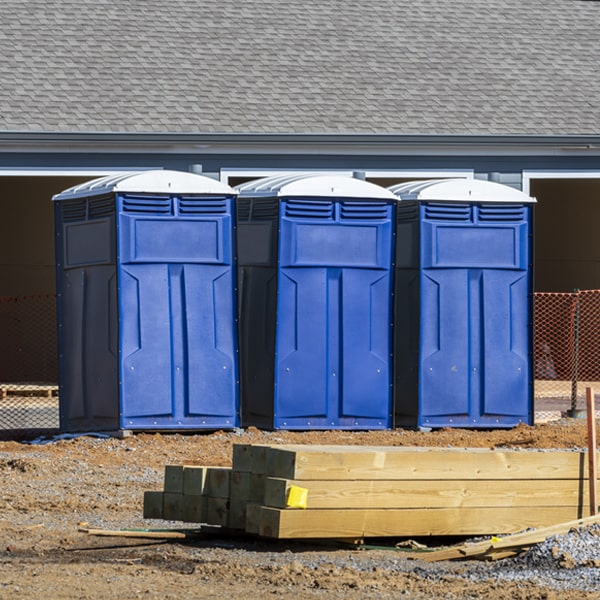 what is the expected delivery and pickup timeframe for the porta potties in Warren